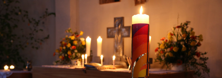 Altar Kerzenschein